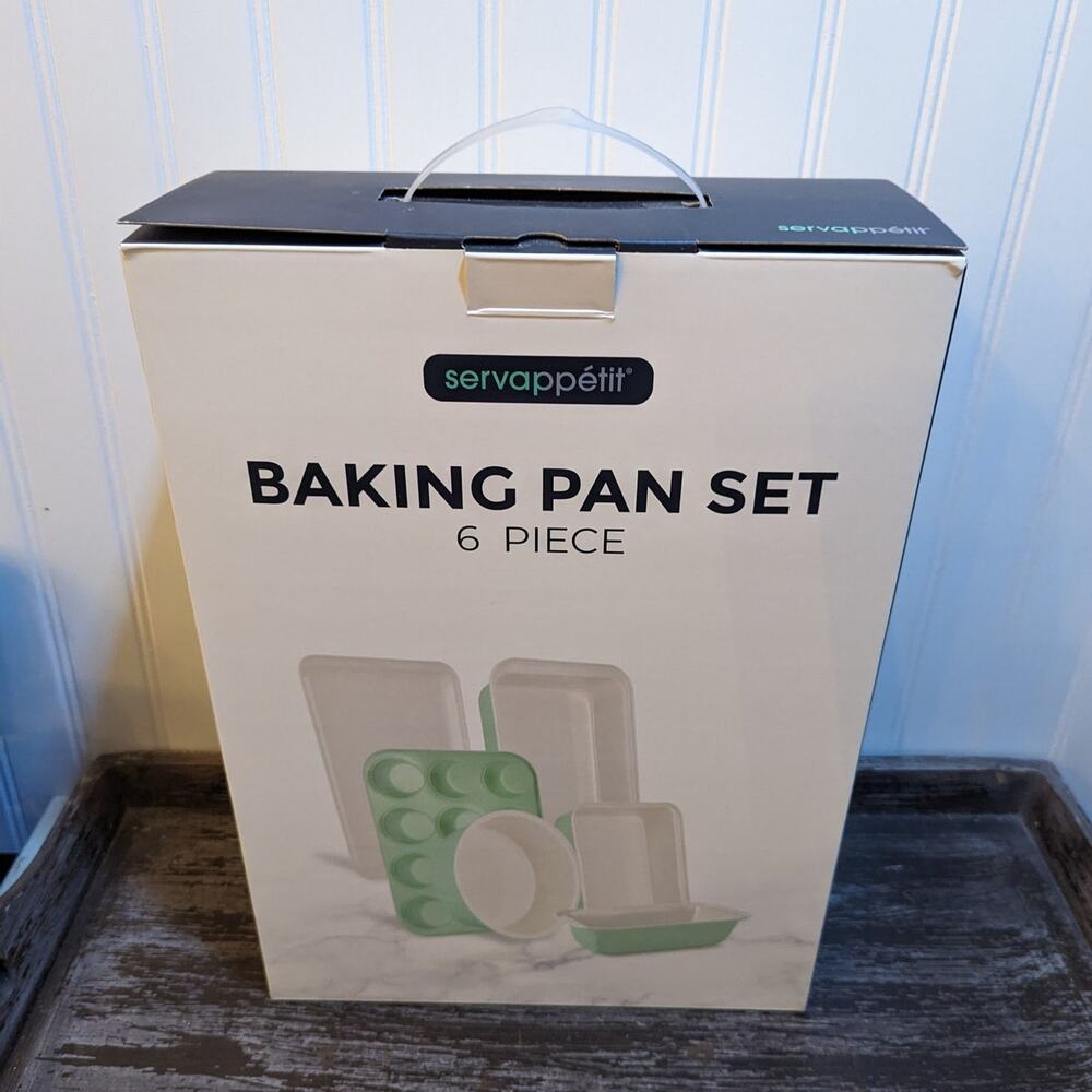 Servappetit 6 Piece Baking Pan Set Multicolor New in Box
